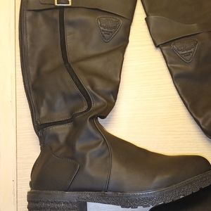 KBKYBUYZ Women Fashion Cowboy Riding Boots Casual Warm Mid Women boots size 7